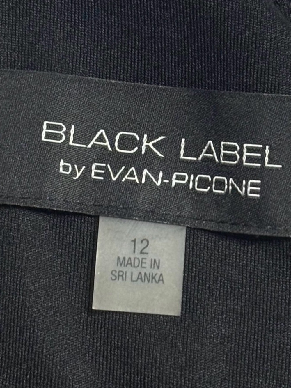 Women’s Black Label by Evan Picone Black Sleeveless Fit & Flare Dress Size 12 - Picture 8 of 9